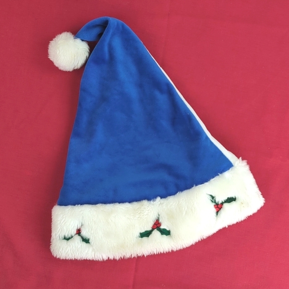 Kansas Jayhawks Santa Hat-Unisex Christmas Pom Pom Hat - Picture 2 of 6